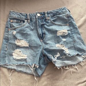 light denim shorts